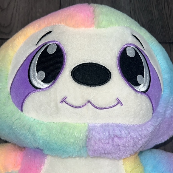 Unicorn bright color sloth soft stuffed animal stuffy - Picture 2 of 8